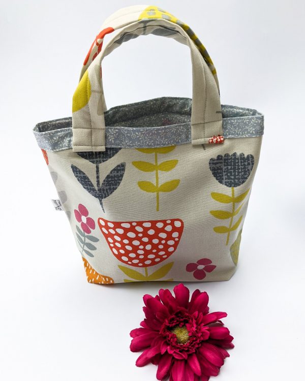 girls tote bag - floral